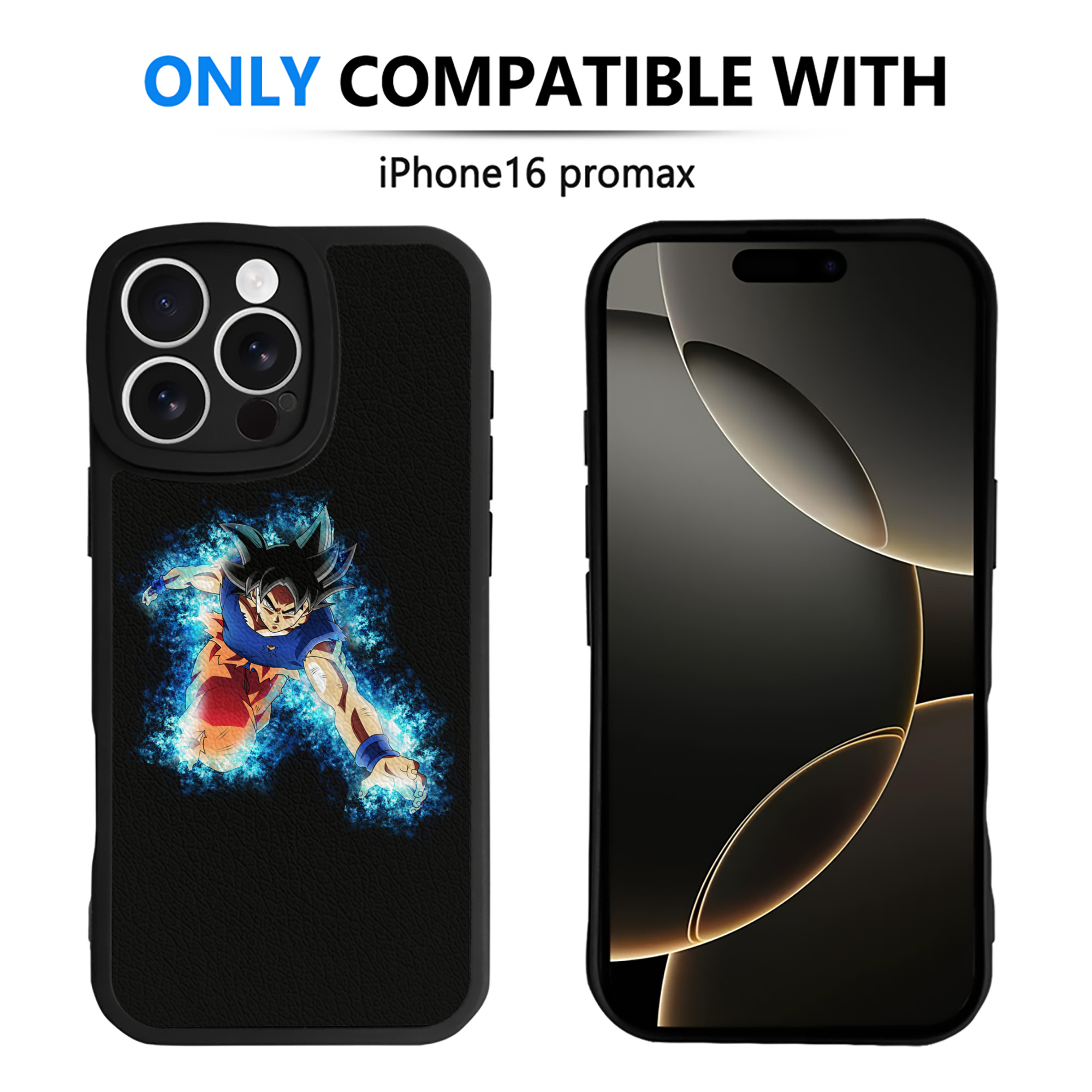 （画像用） ドラゴンボール 孫悟空（そん ごくう）Son Goku カカロット DRAGON BALL Kakarotto 【iPhone 16シリーズ対応】シリコンスマホケース（レザー調） 材質：シリコン